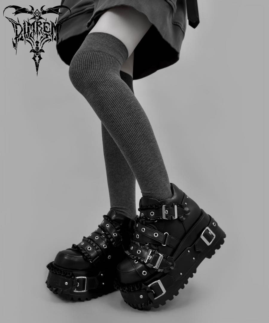 超フリルベルトシューズ/Black