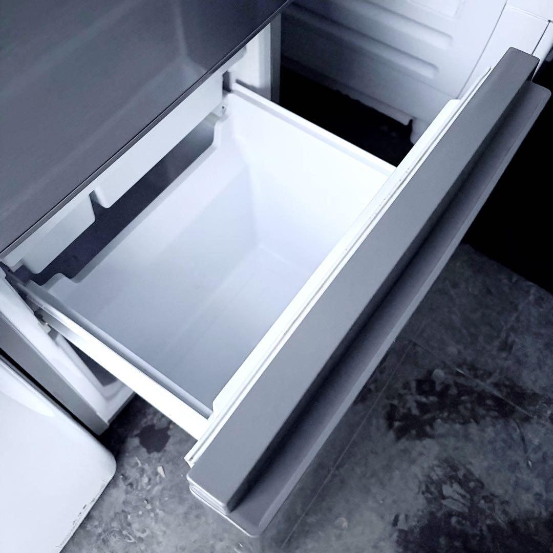 運搬取付無料！おしゃれシルバー純正AQUA冷蔵庫洗濯機2点セット！完動超美品！