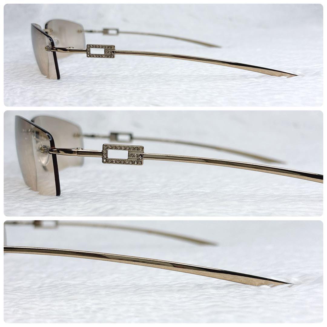 GUCCI linestone rimless サングラス　y2k 00s