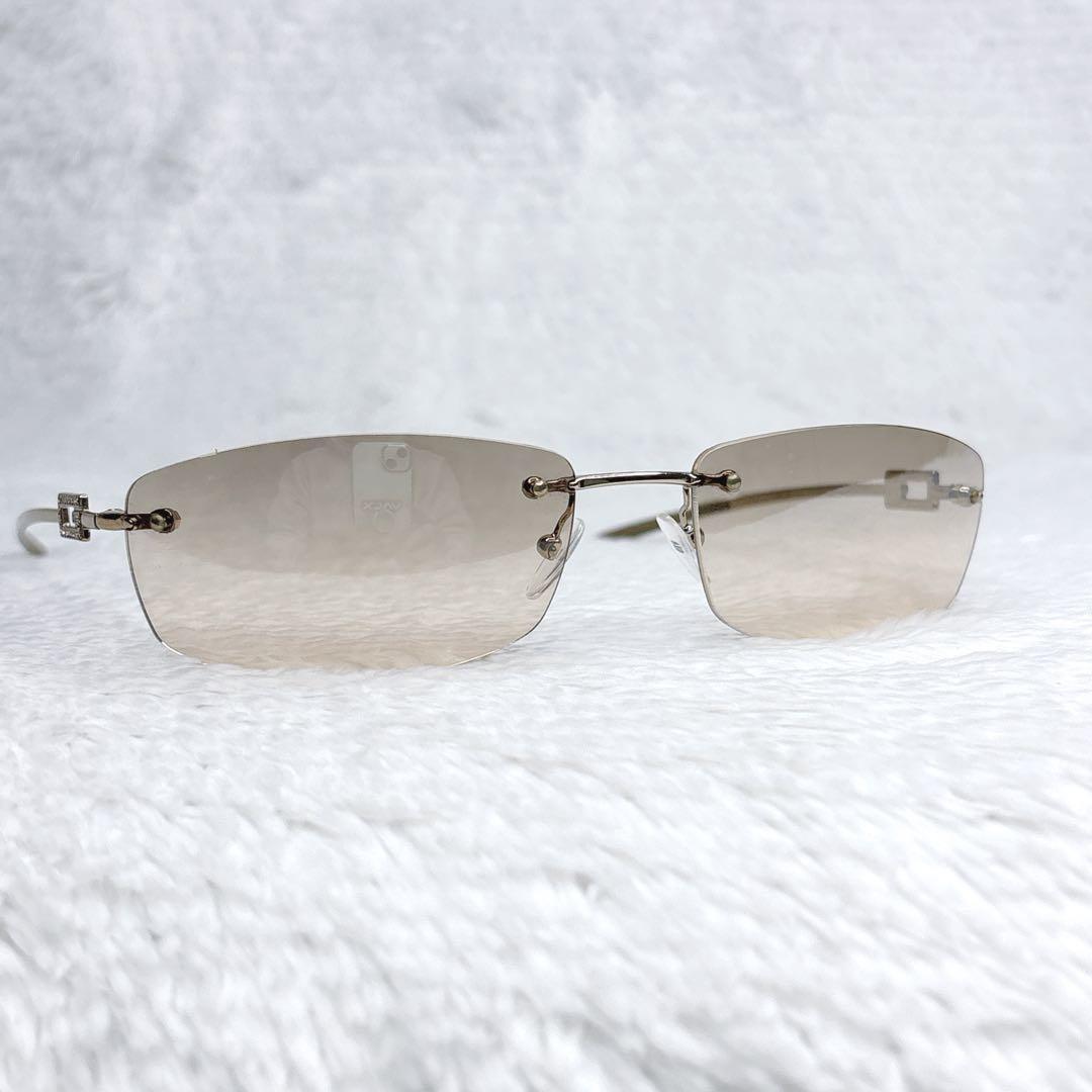 GUCCI linestone rimless サングラス　y2k 00s