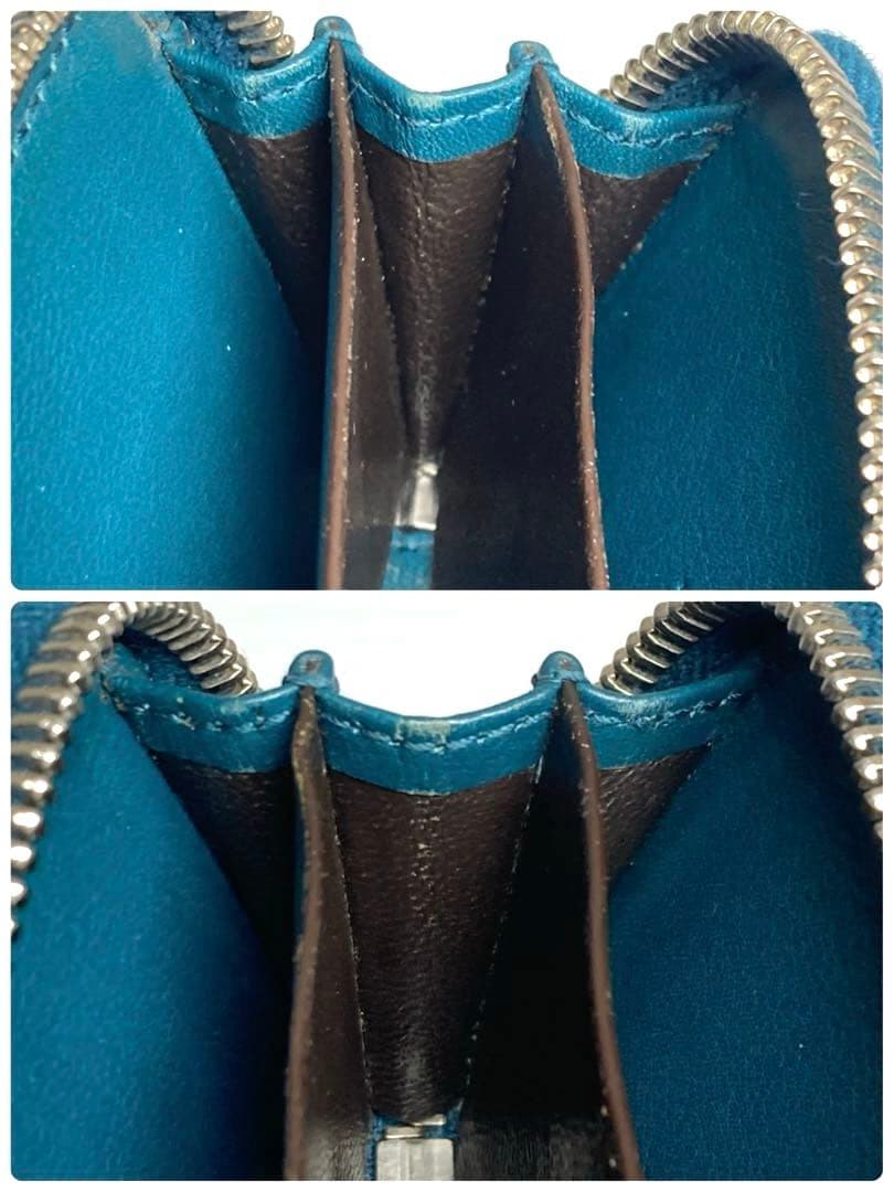 GUCCI グッチ　クロコ　ラウンドファスナー　ケース　カードケース　箱付