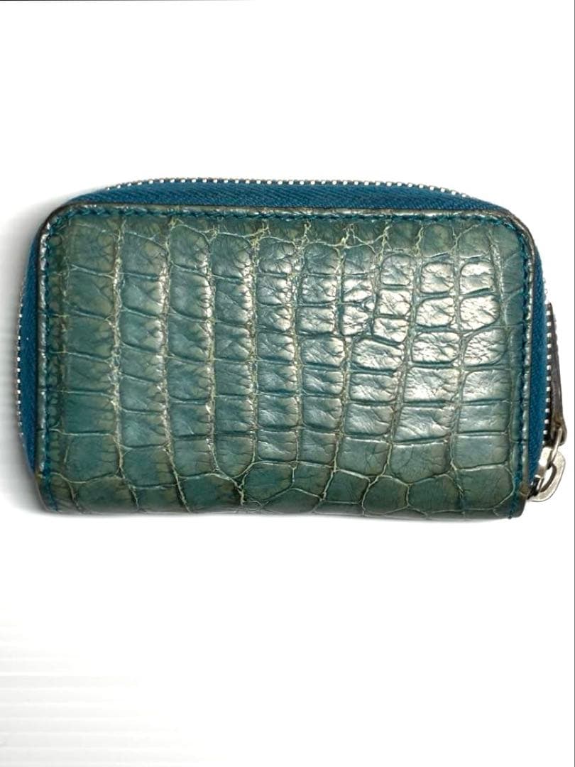 GUCCI グッチ　クロコ　ラウンドファスナー　ケース　カードケース　箱付