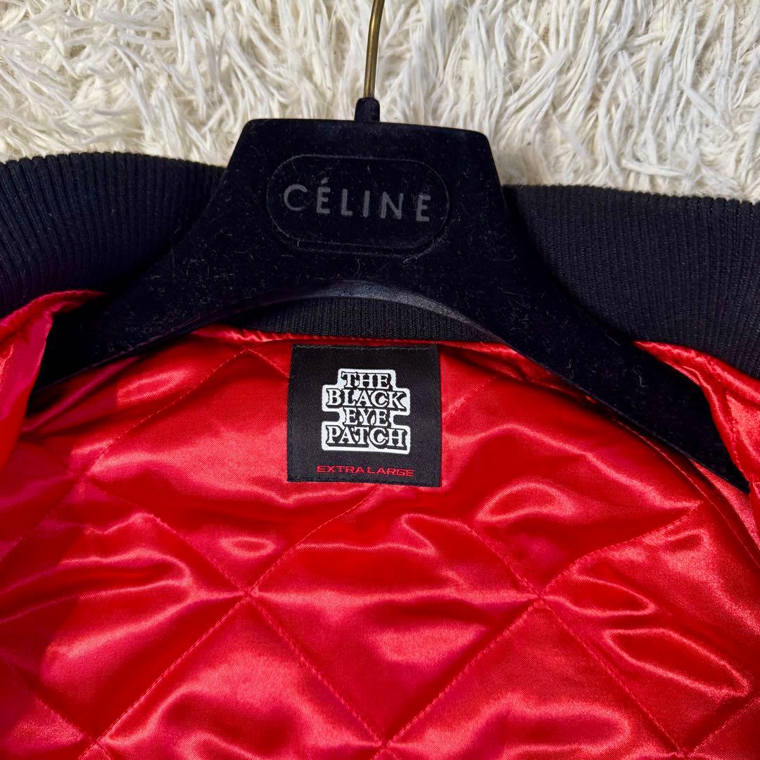 【美品】ブラックアイパッチ ドラゴン刺繍 ベロアジャケット 取扱注意