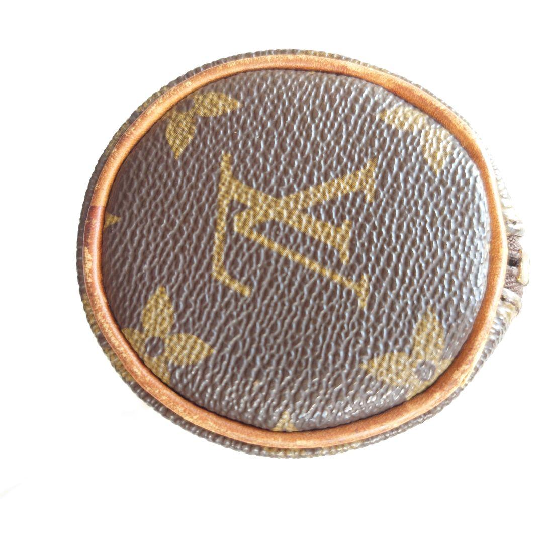 M*u様 正規品 ルイヴィトンモノグラム ロングポーチ ペンケ−ス丸型