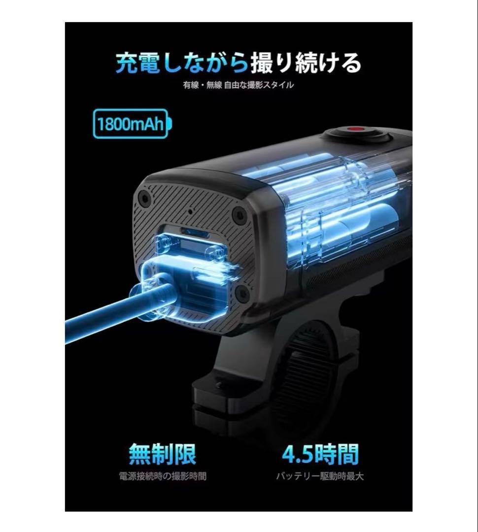 新品！バイク用4Kドライブレコーダー 64GBカード付き