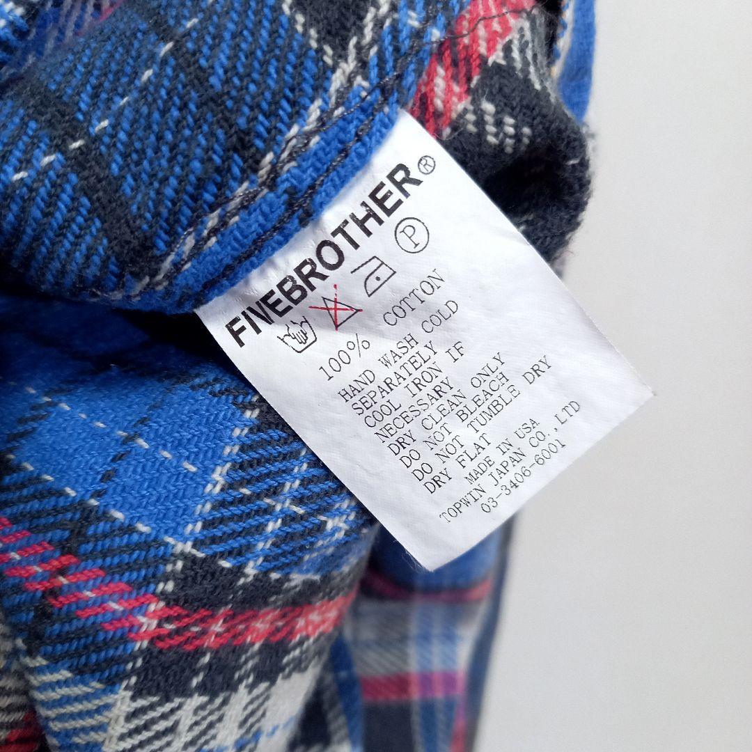 50s 復刻 USA製 FIVE BROTHER ヘビーネルシャツ マチネル L