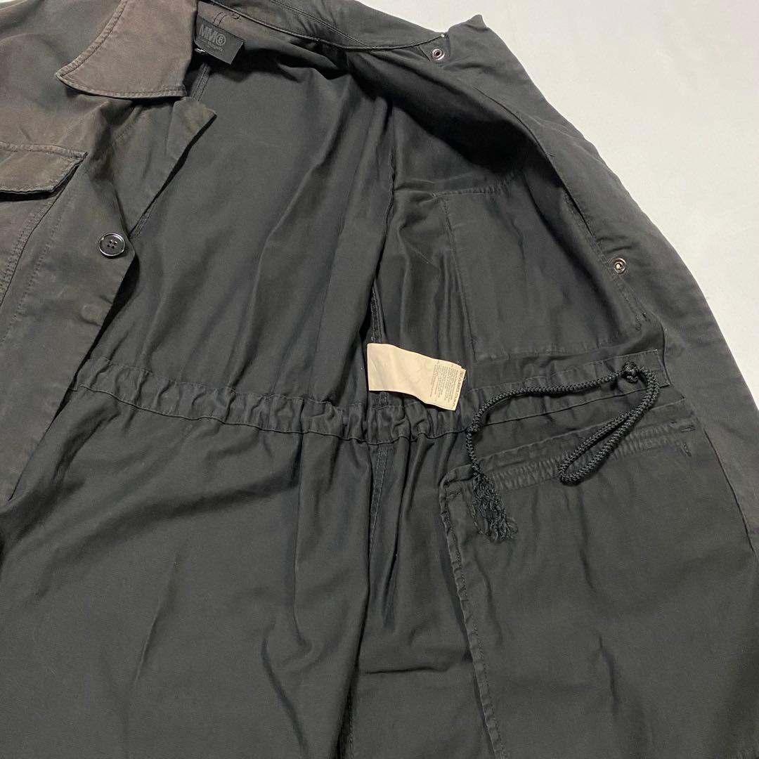 【MM6】ブラック ミリタリージャケット コート