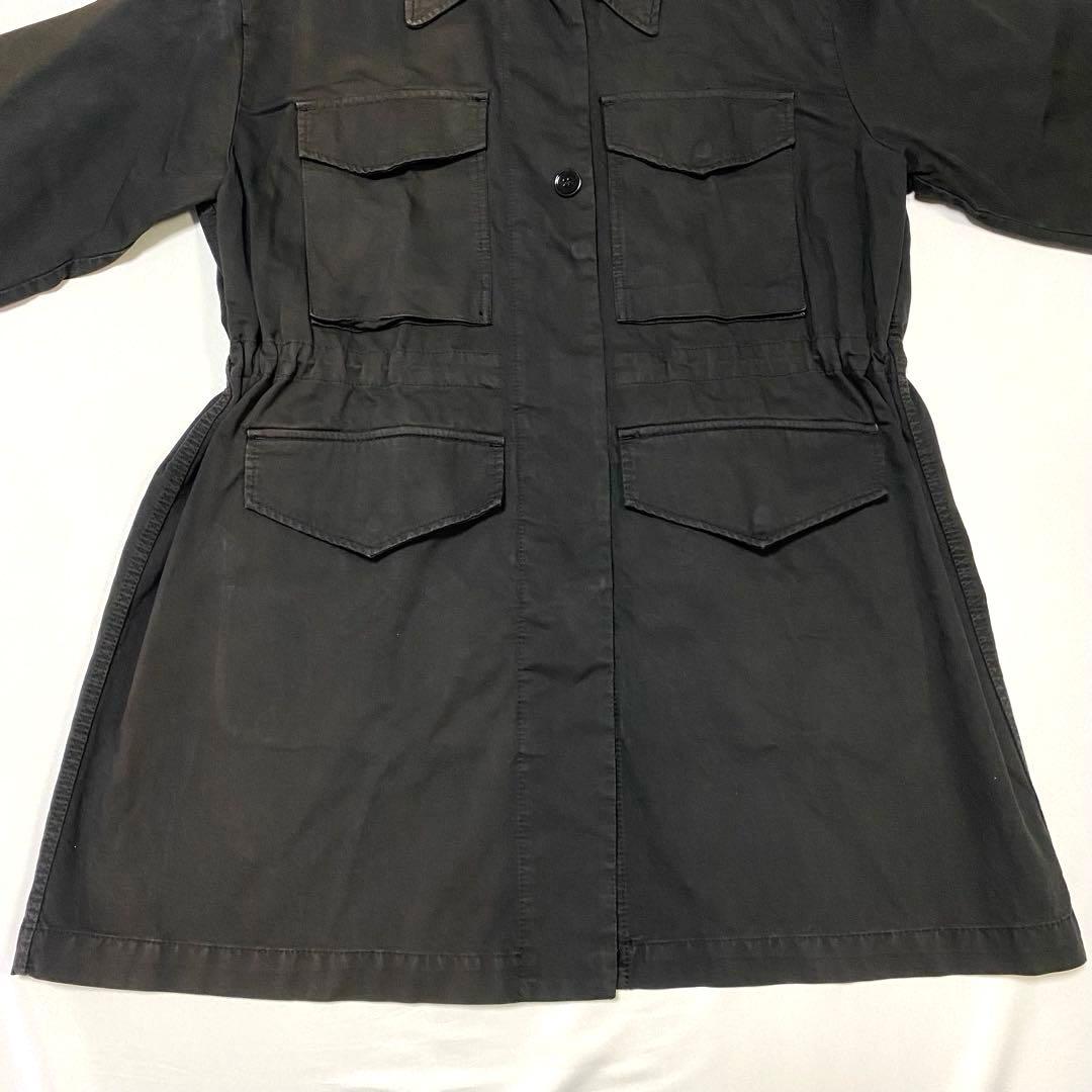 【MM6】ブラック ミリタリージャケット コート