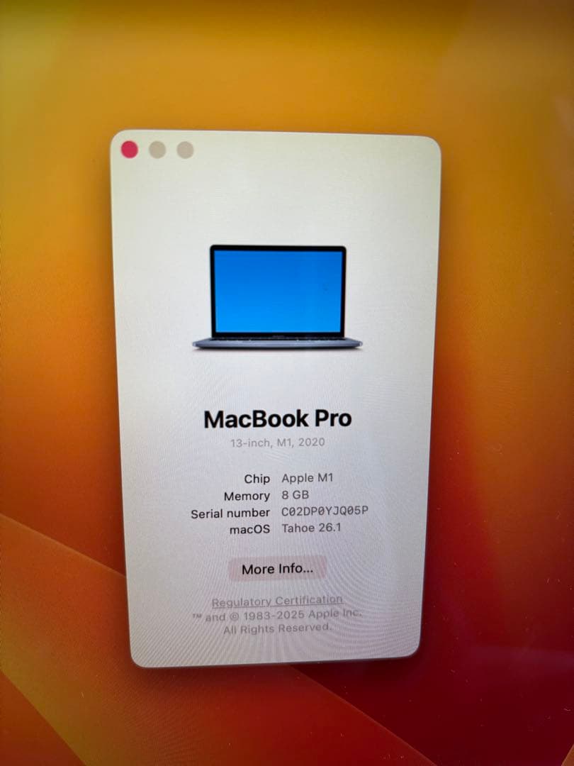 MacBook本体 Macbook Pro M1 512GB