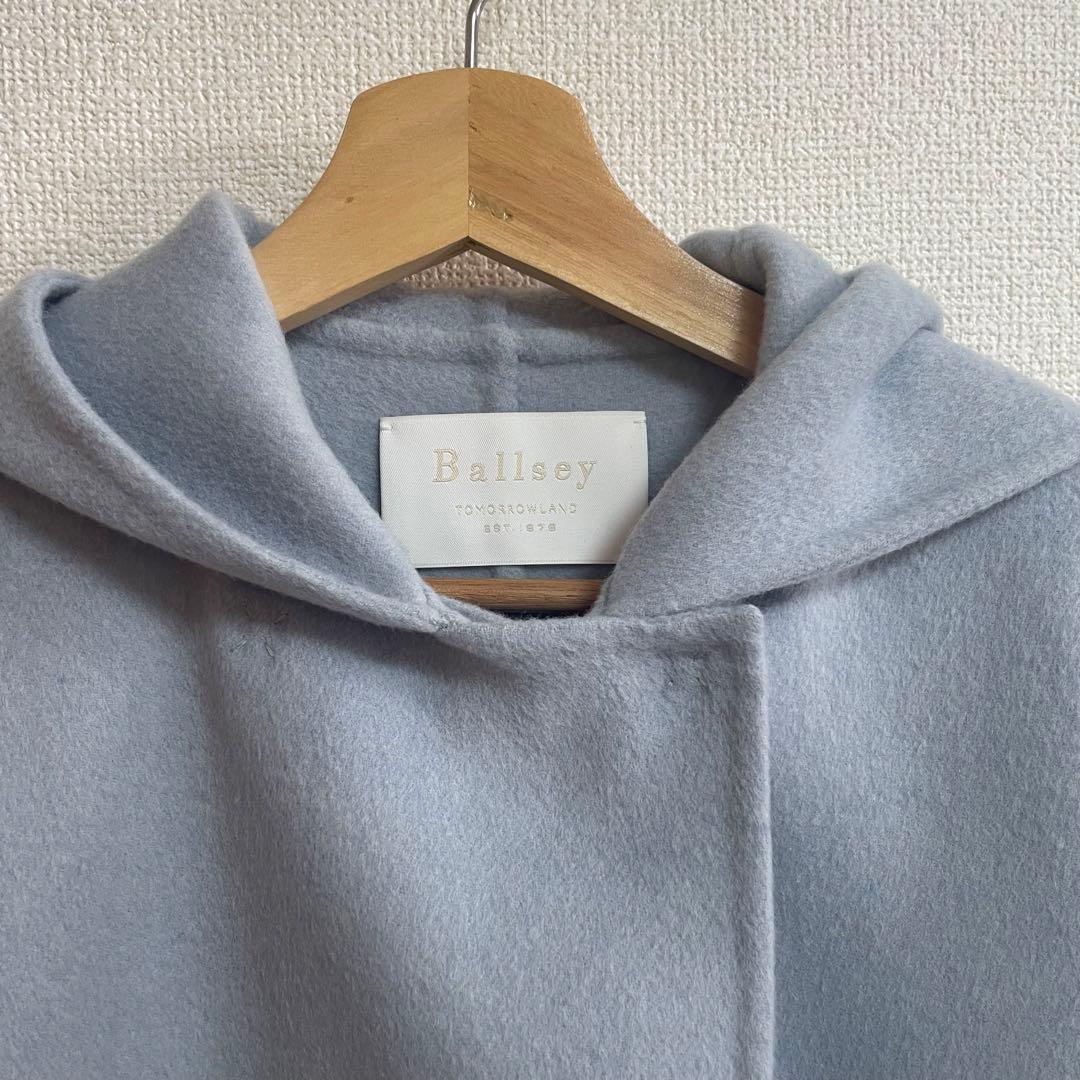 ballsey プレミアムウールリバーフーデットショートコート
