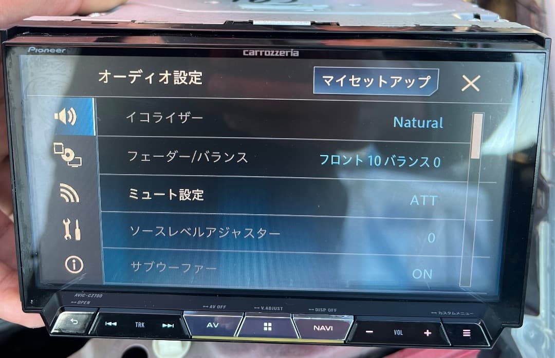 パイオニアAVIC-CZ700 フルセグナビ。地図データ2016年版動作確認済み