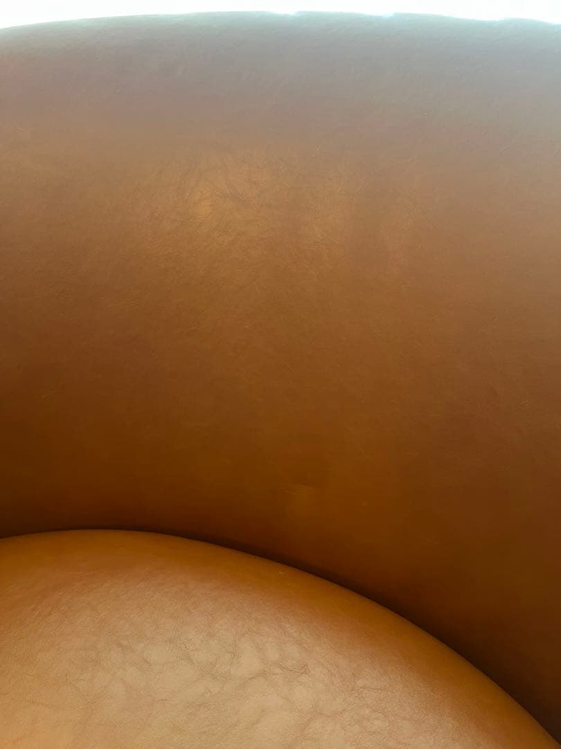 【本革】West elm ブラウン 1人掛けソファ 椅子