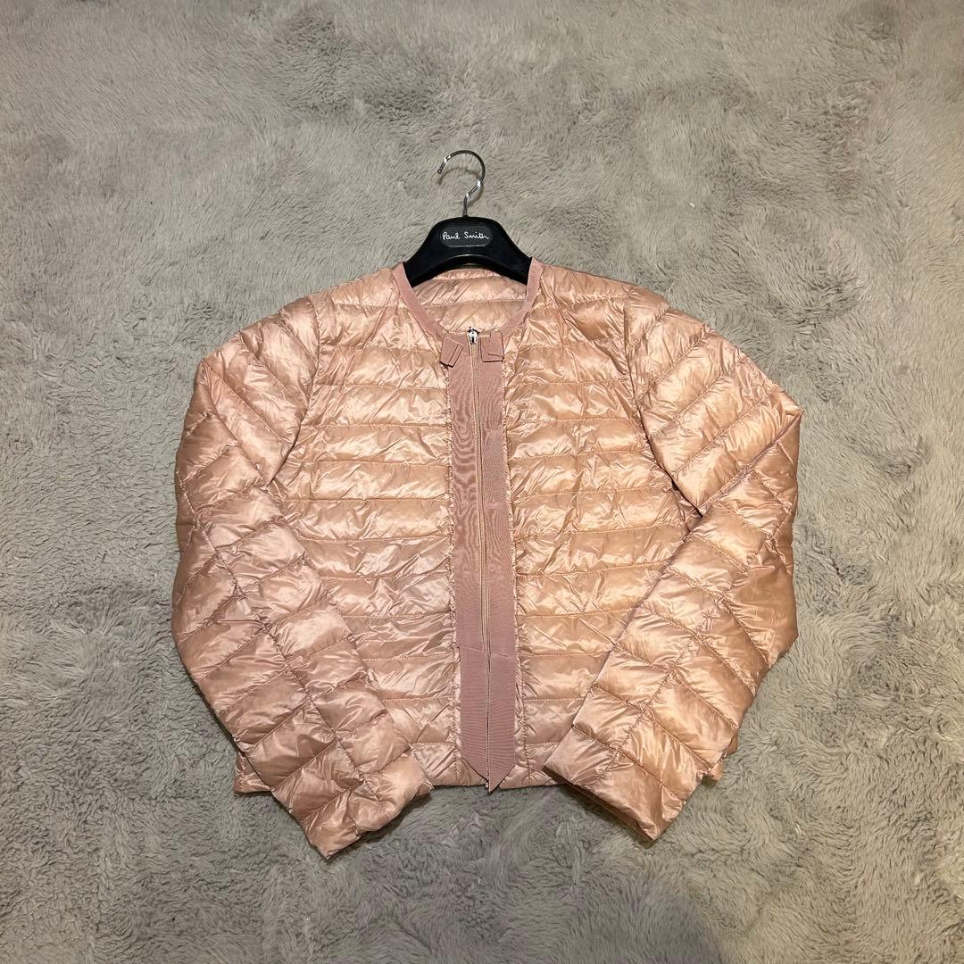 MONCLER ダウンジャケット BONITE ノーカラー ピンク