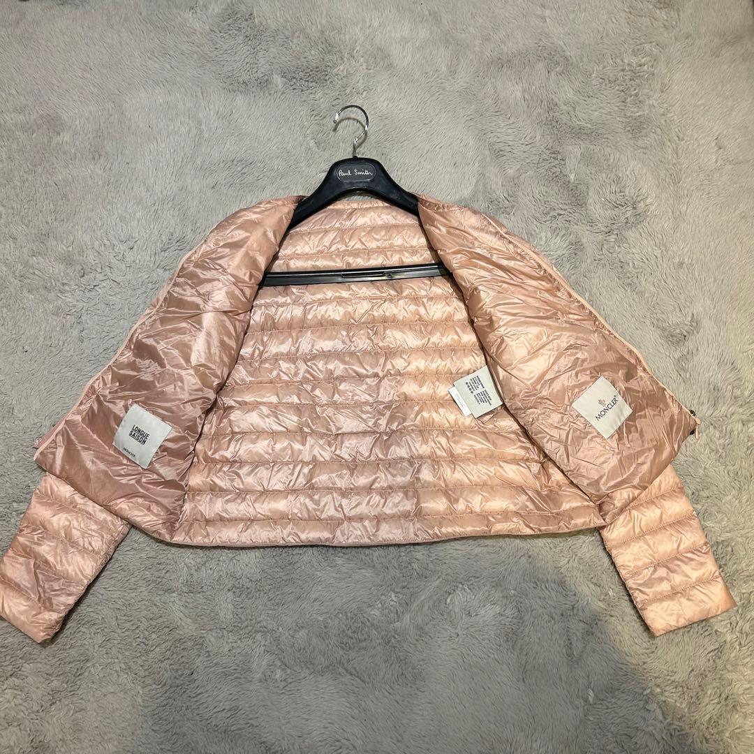 MONCLER ダウンジャケット BONITE ノーカラー ピンク