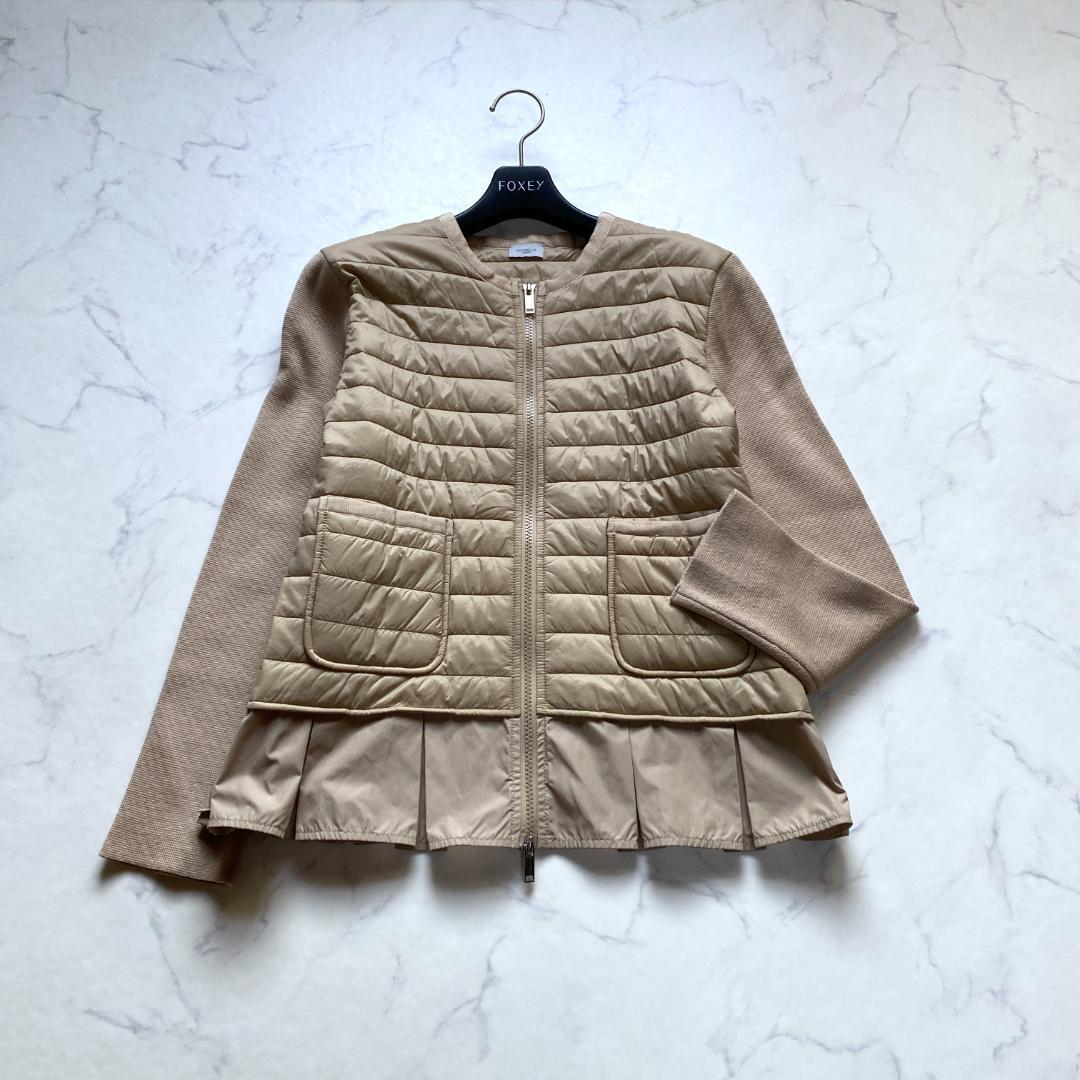 美品✨マレーラスポーツ Max Mara 切替 ニット 中綿 ベージュ