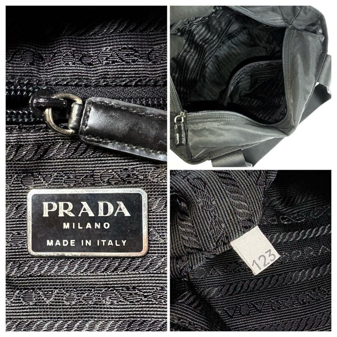 【美品】PRADA テスート ナイロン ショルダーバッグ シイタリア製