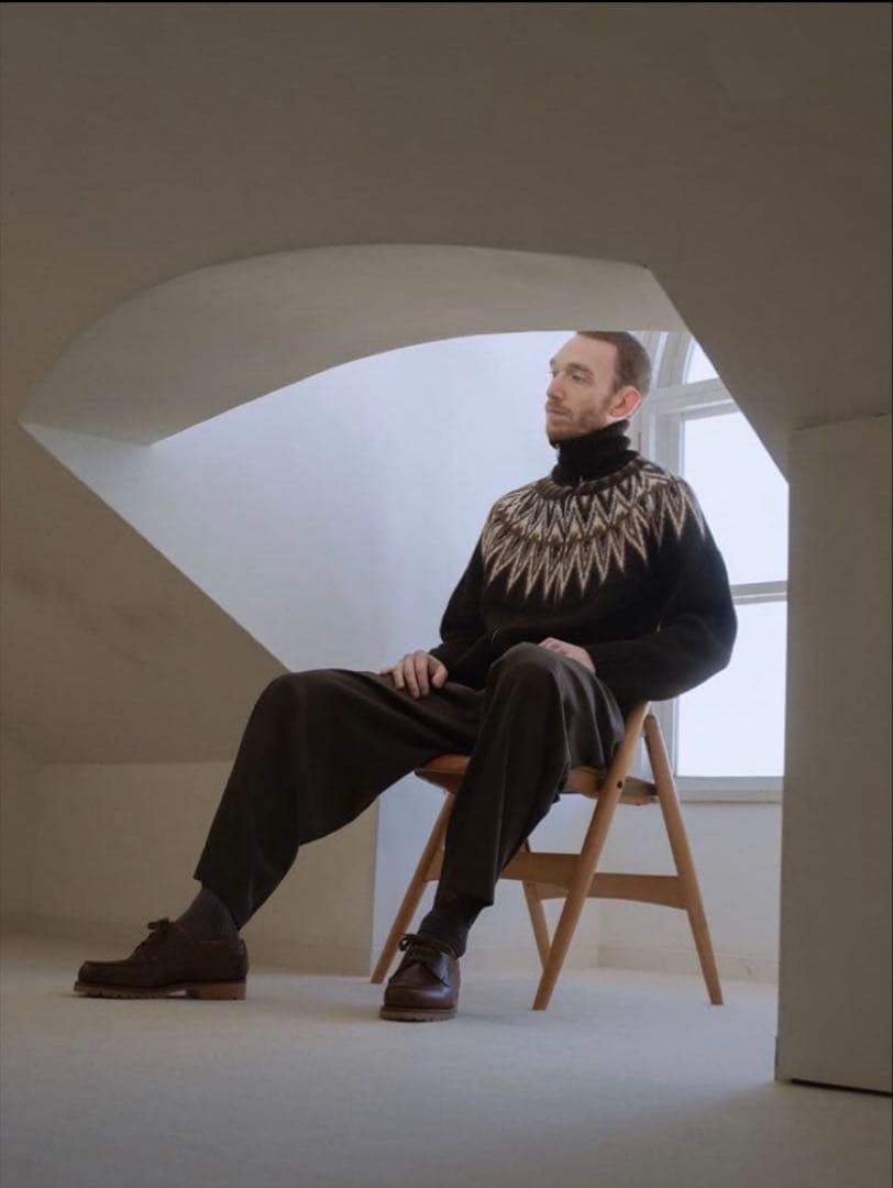 新品　MARKAWARE アルパカ100% ジップセーター　サイズ3