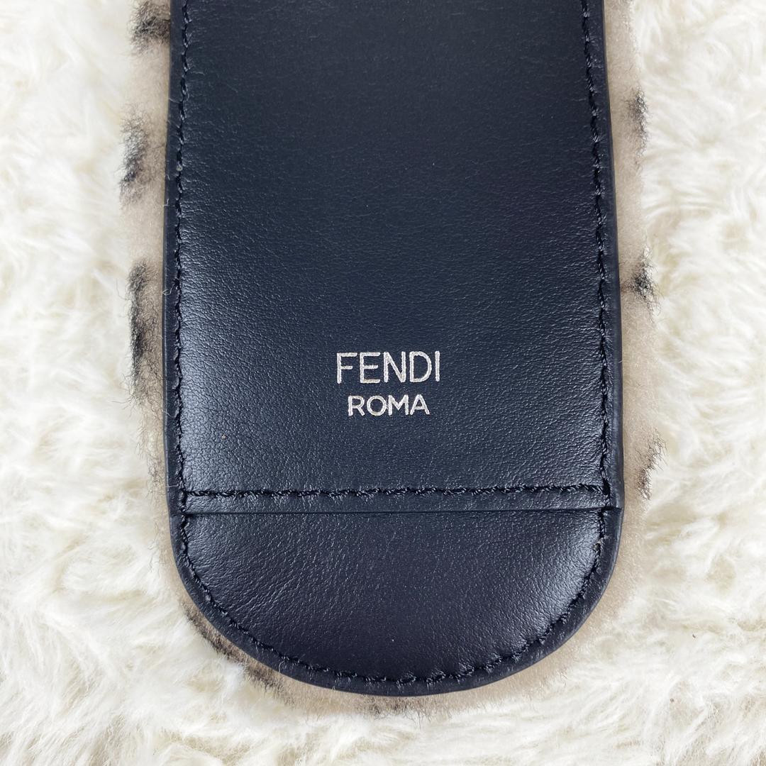 美品 FENDI バイザウェイ ストラップ ハンドルカバー ボア ショルダー