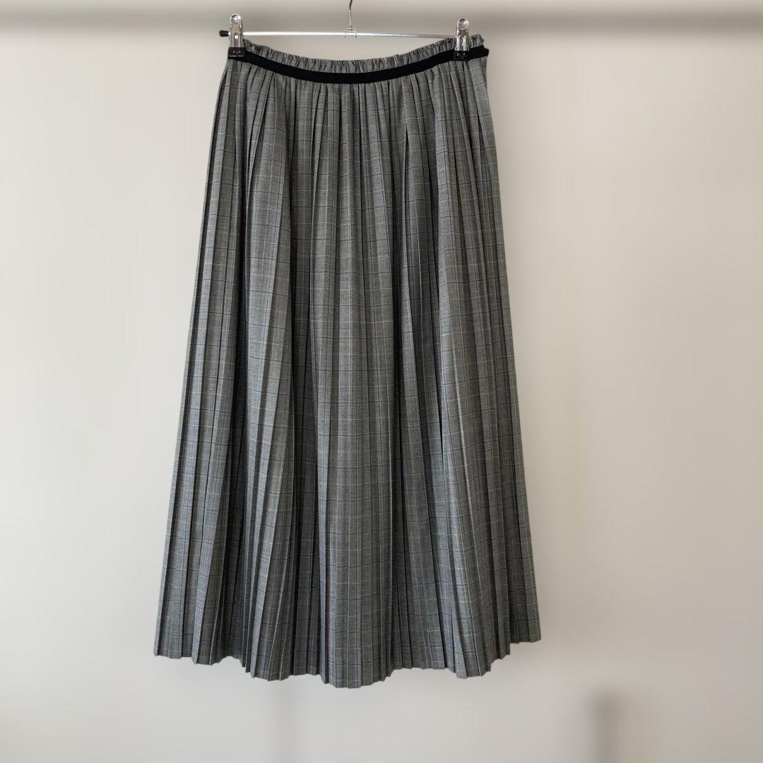 Drawer 24SS ウィンドウペインプリーツスカート38 ¥138,600