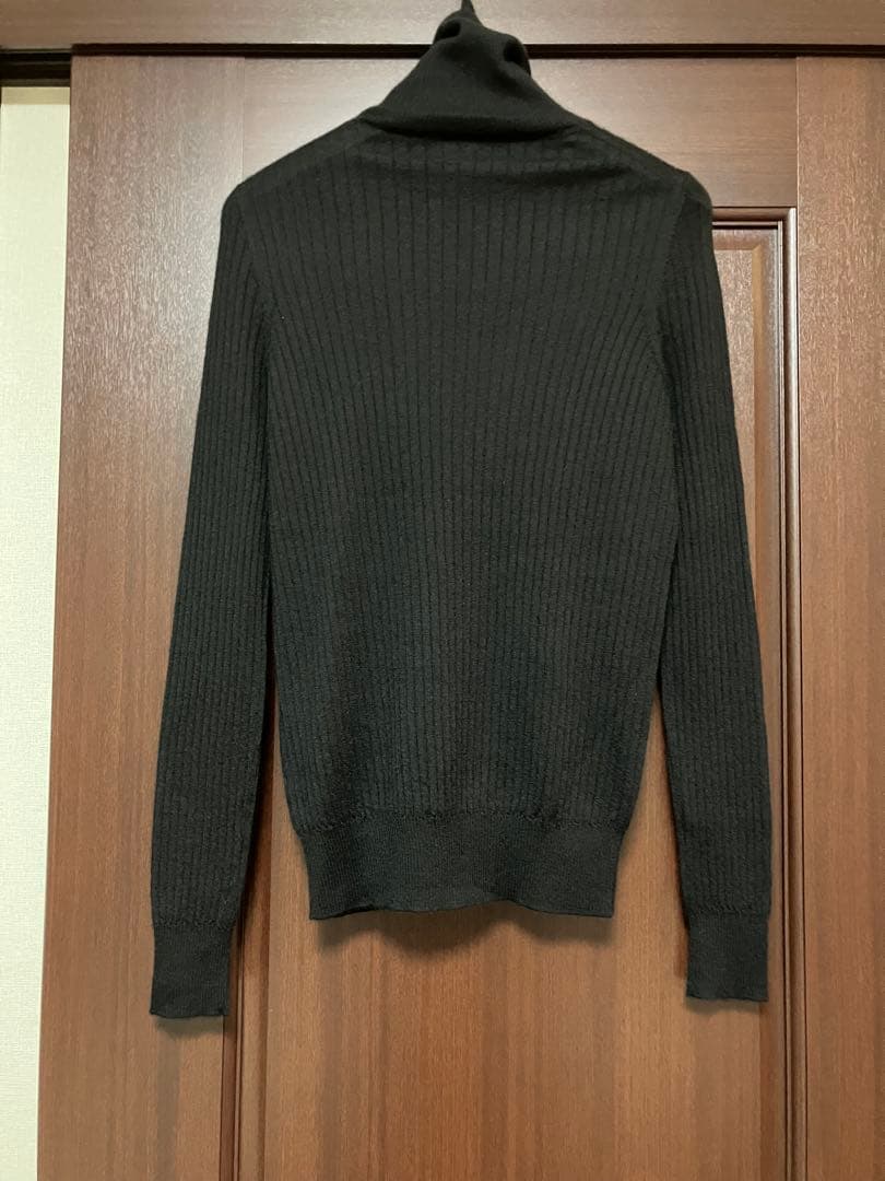 DRAWER 定番 18G カシミヤシルクリブタートルニット