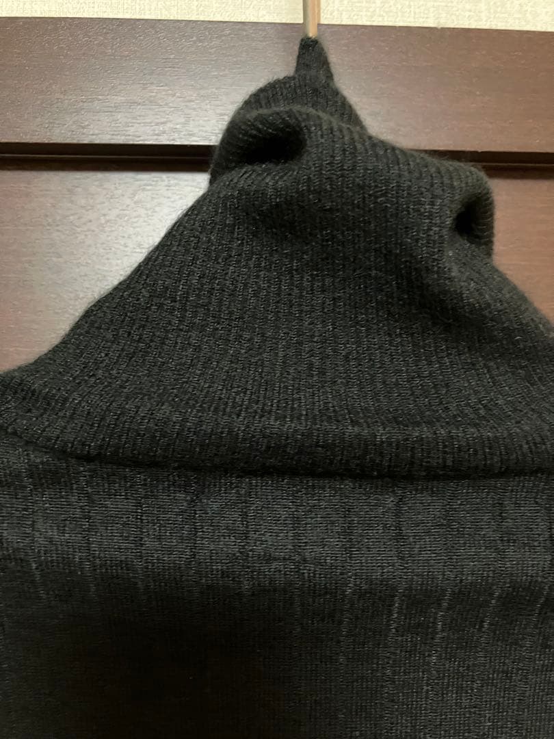 DRAWER 定番 18G カシミヤシルクリブタートルニット