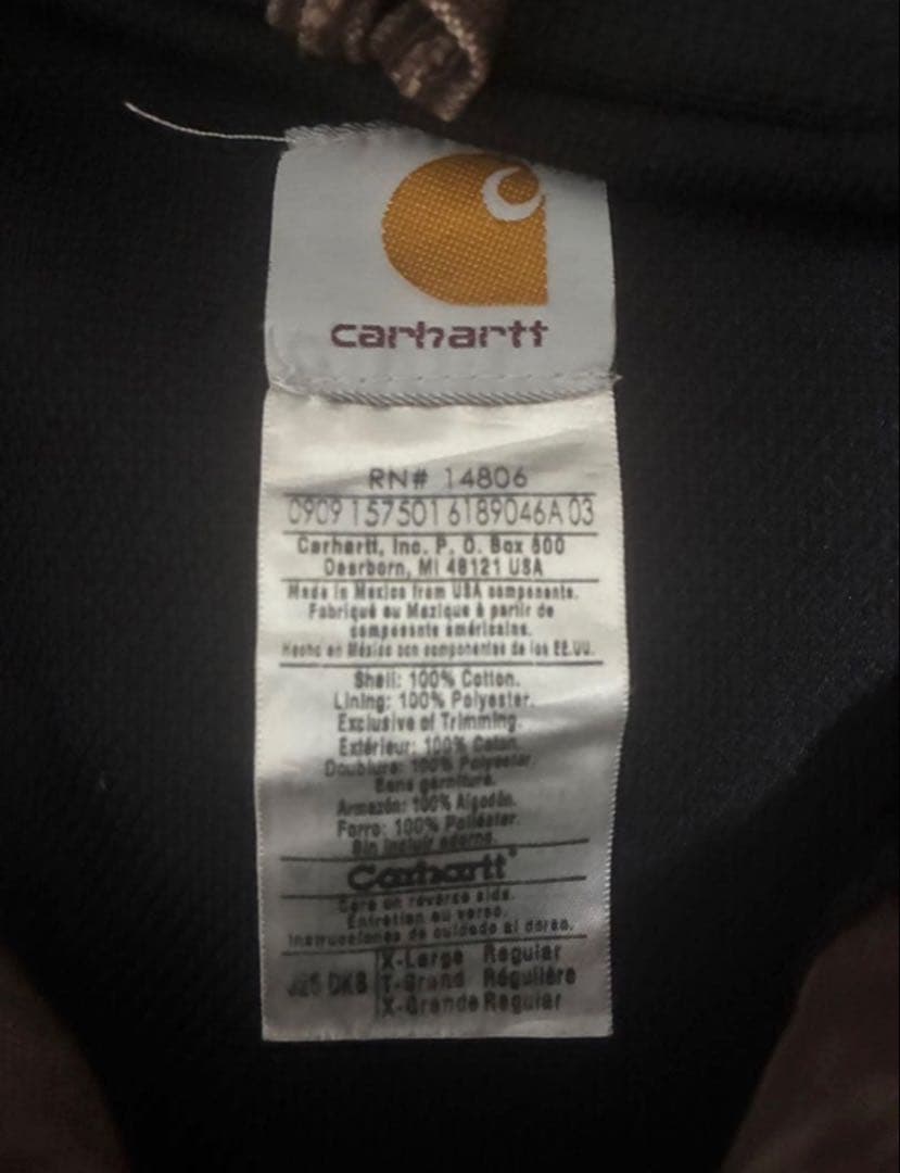 Carhartt アクティブジャケット ブラウンフェード