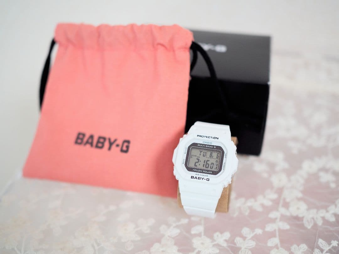 【電波ソーラー】CASIO　BABY-G　BGD 5650-7JF ホワイト