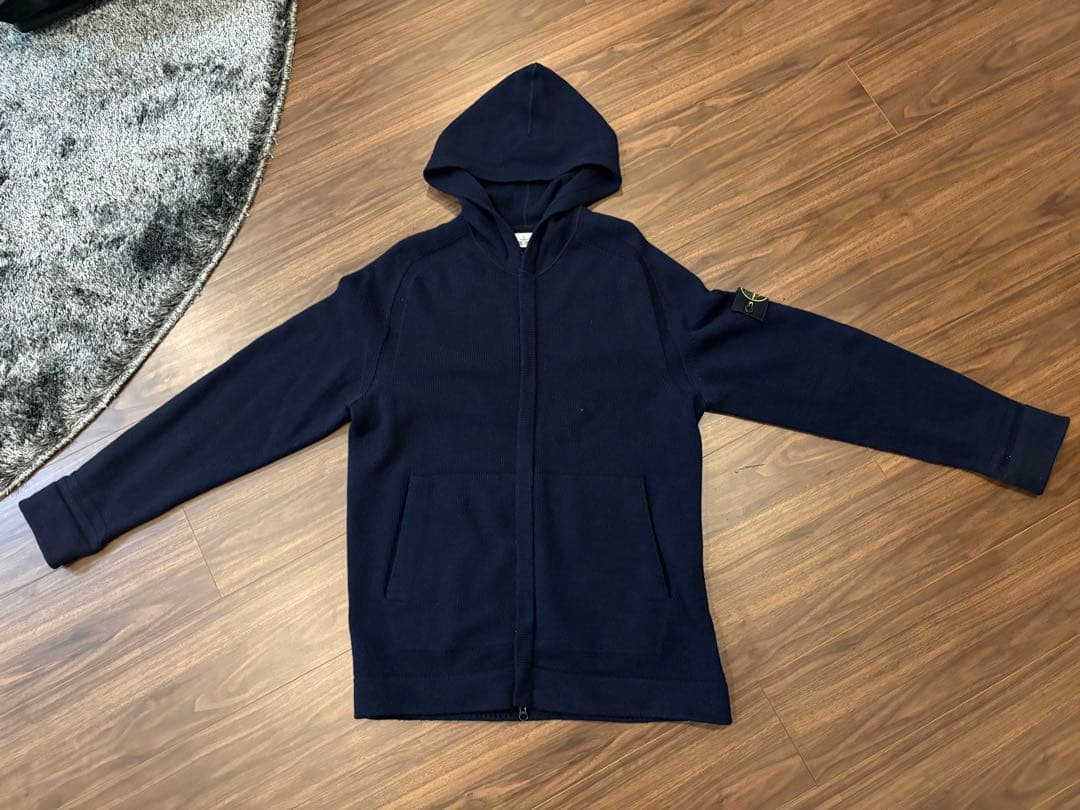 STONE  ニットジップパーカー