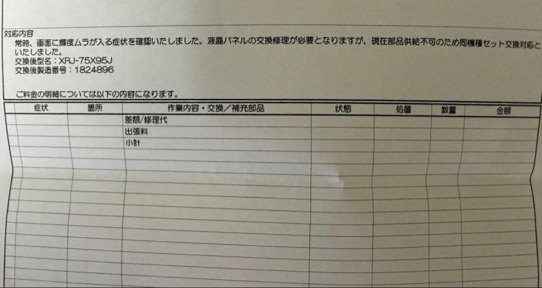 SONY ソニー BRAVIA ブラビアXRJ-75X95J 75型4K テレビ