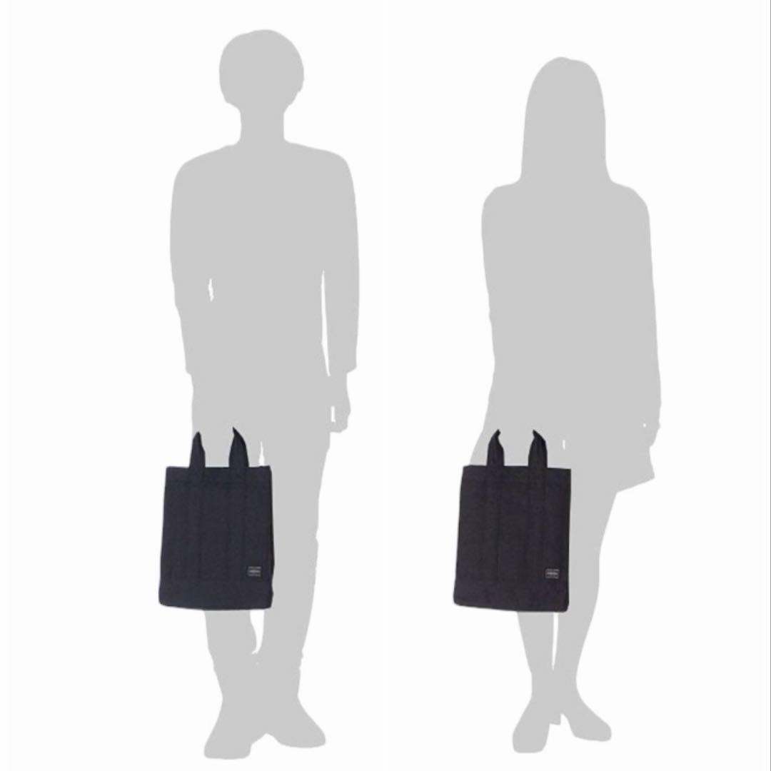 未使用級✨ポーター PORTAR スモーキー トートバッグ 縦長 ネイビー