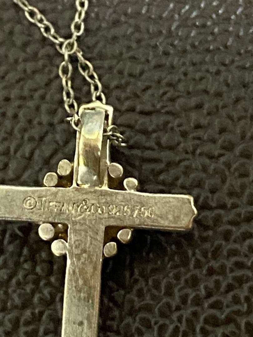 TIFFANY&Co. ティファニー ネックレス シグネチャー コンビ クロス