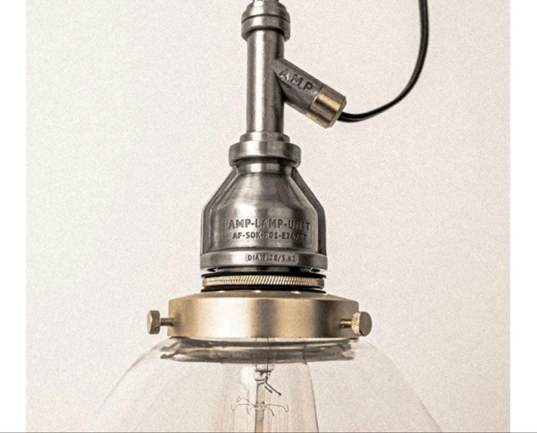 AMP GLASS LAMP WIRE (LARGE) 新品未使用品ライト