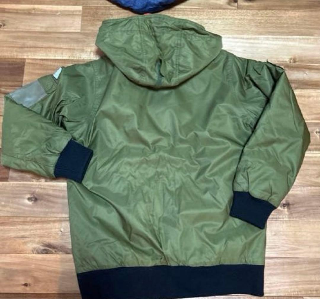 スノボウェア オリーブグリーン MA-1風 size160 メルカリ便