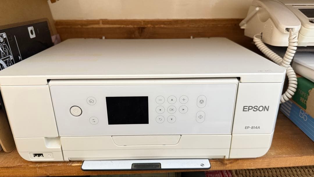 ジャンク品　EPSON EP-814A インクジェットプリンター ホワイト