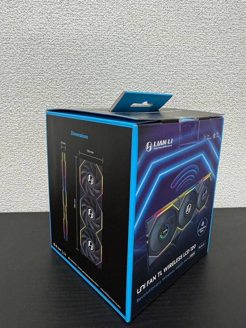 PC用ファン・クーラー LIANLI UNI FAN TL Wireless LCD 120 3Pack