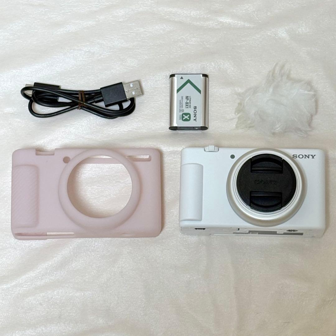 【ほぼ未使用美品】SONY VLOGCAM ZV-1F ホワイト