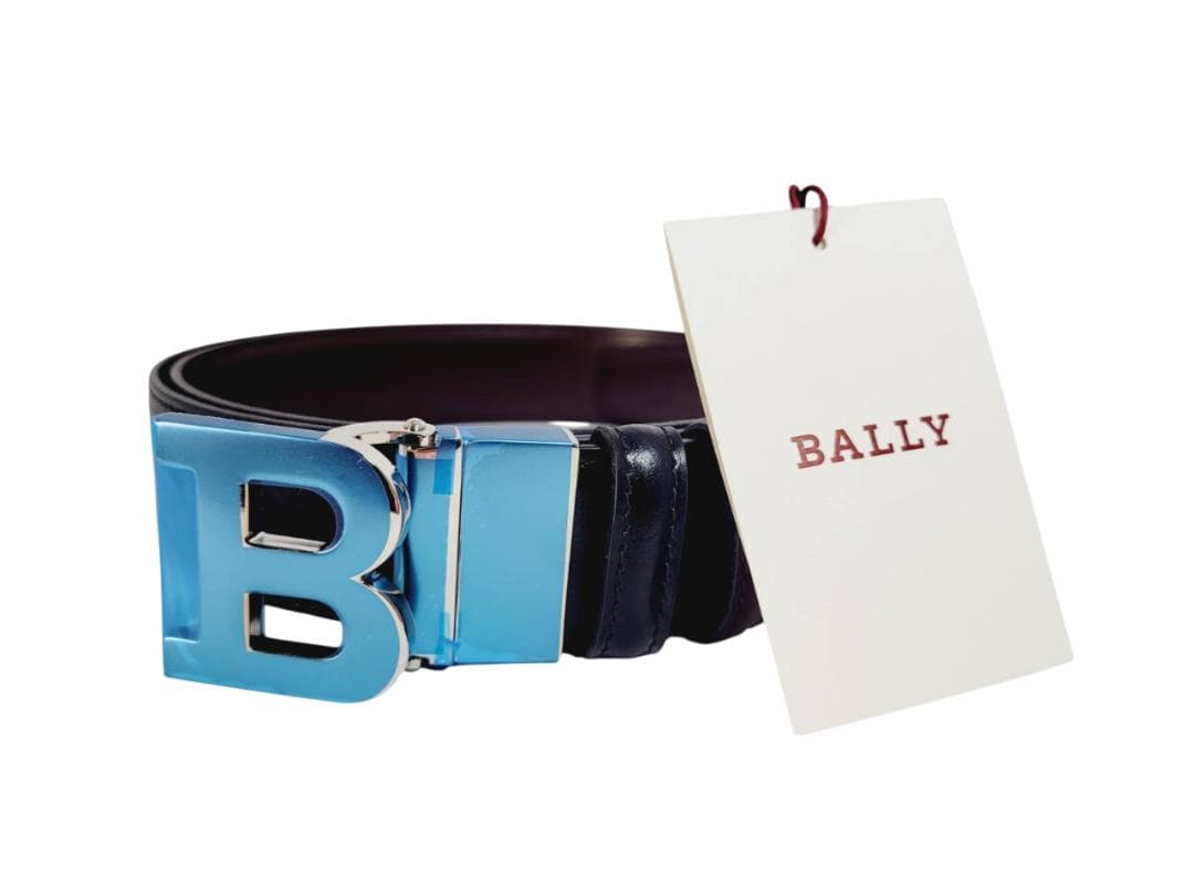 Bally バリー Bロゴ バックル リバーシブル ベルト メンズ 装飾品