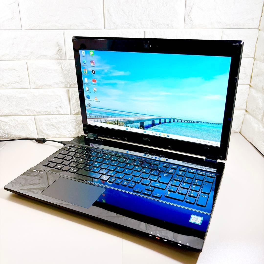 快適動作のSSD✨メモリ8GB カメラ すぐ使える ノートパソコン NEC