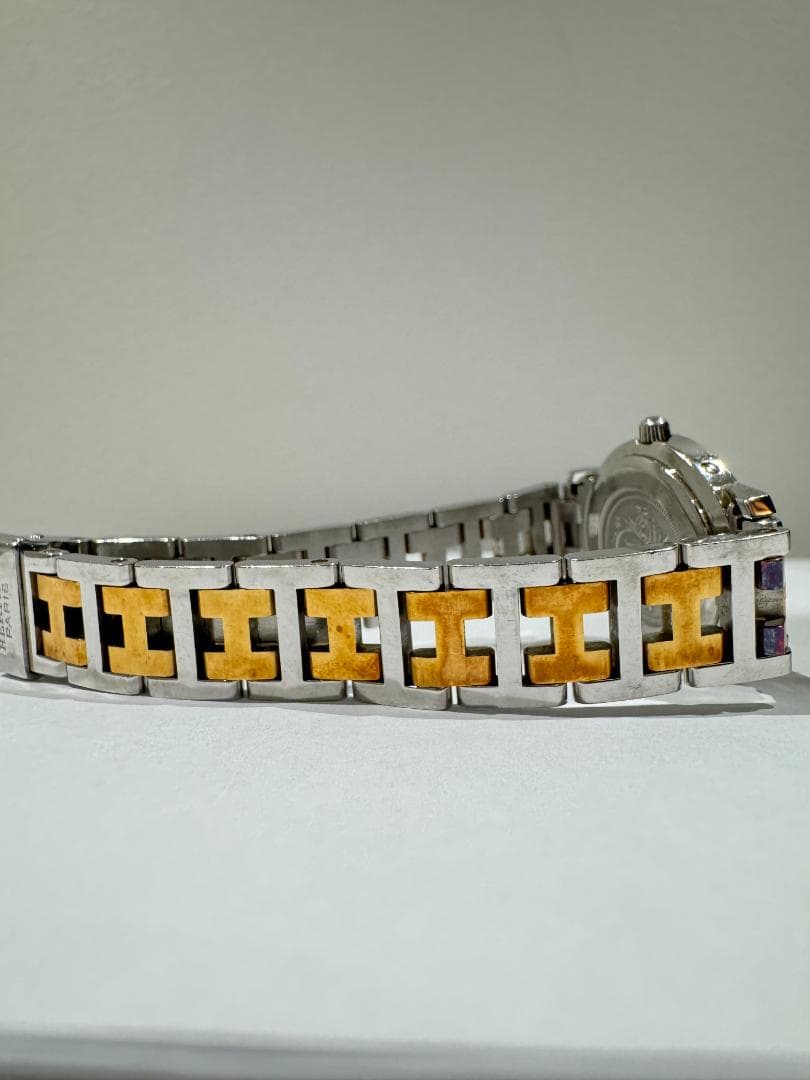 エルメス クリッパー CL4.220 レディース腕時計 コンビ 電池切れ