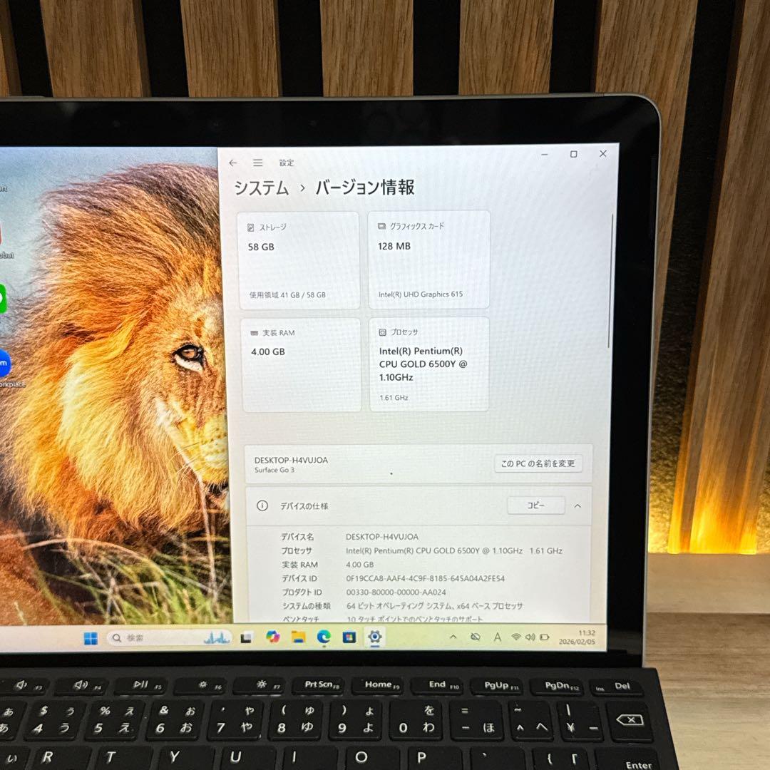 2in1モデル‼️Surface Go 3☘タッチパネル式☘大人気ノートパソコン