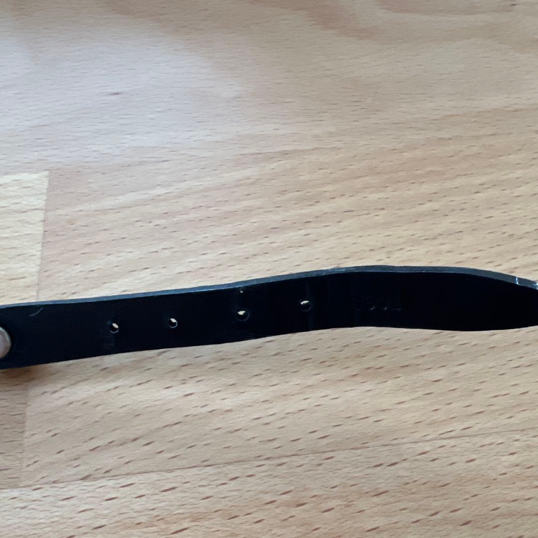 TOGAシルバースタッズ付きレザーブレスレット　バングル