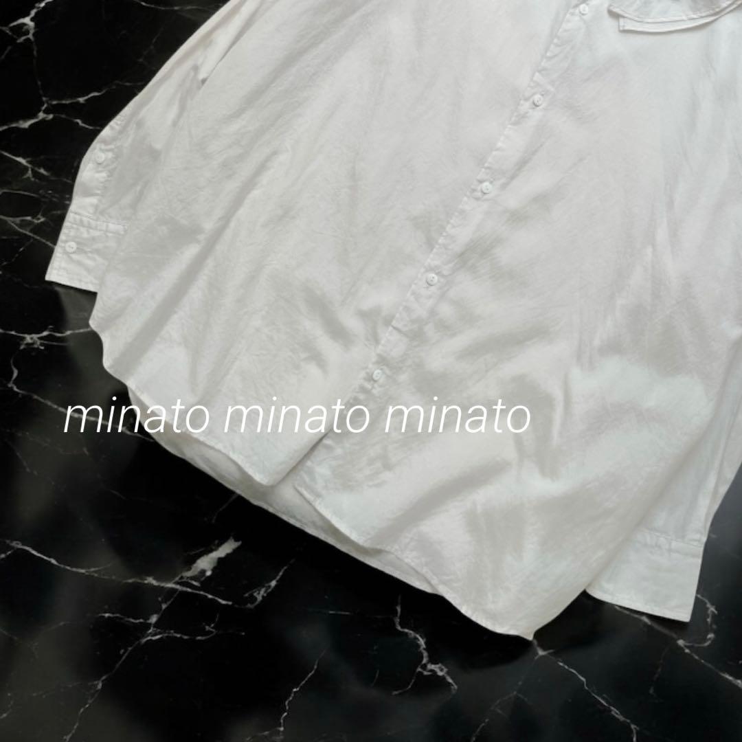 hi⭐︎ 極美品 トゥジュー コットン シルク ラッフルカラー バギーシャツ