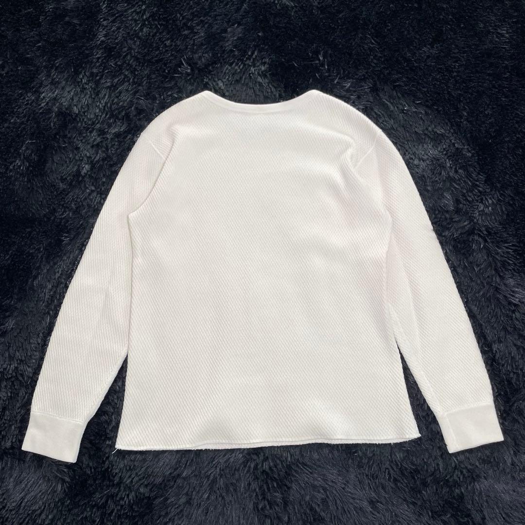 【美品】ザリアルマッコイズ　ミリタリーサーマルシャツ・ハニカム地・L・コットン