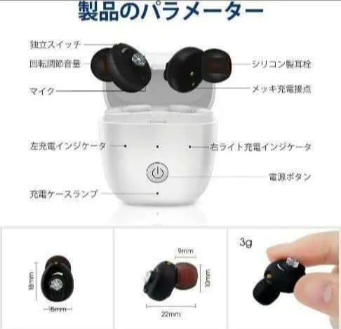 集音器 耳あな式 充電式 １ヶ月1回充電 音質の良さにこだわったモデル 難聴対策