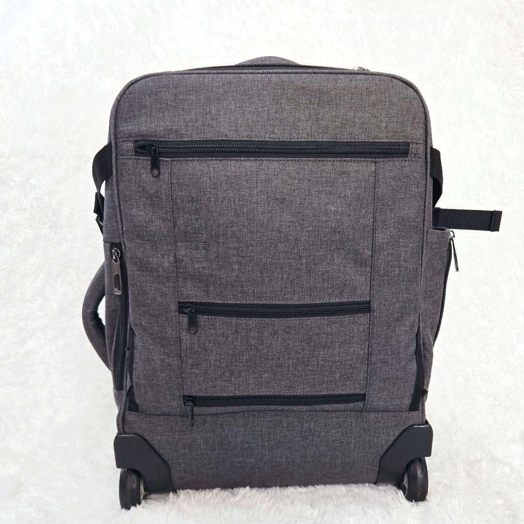 美品 4way 軽量 多機能キャリー 大容量 リュック キャリーバッグ グレー