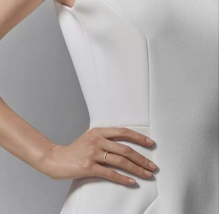 美品 ティファニー ウェディングバンド クラシックバンドリング TIFFANY