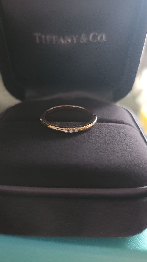 美品 ティファニー ウェディングバンド クラシックバンドリング TIFFANY
