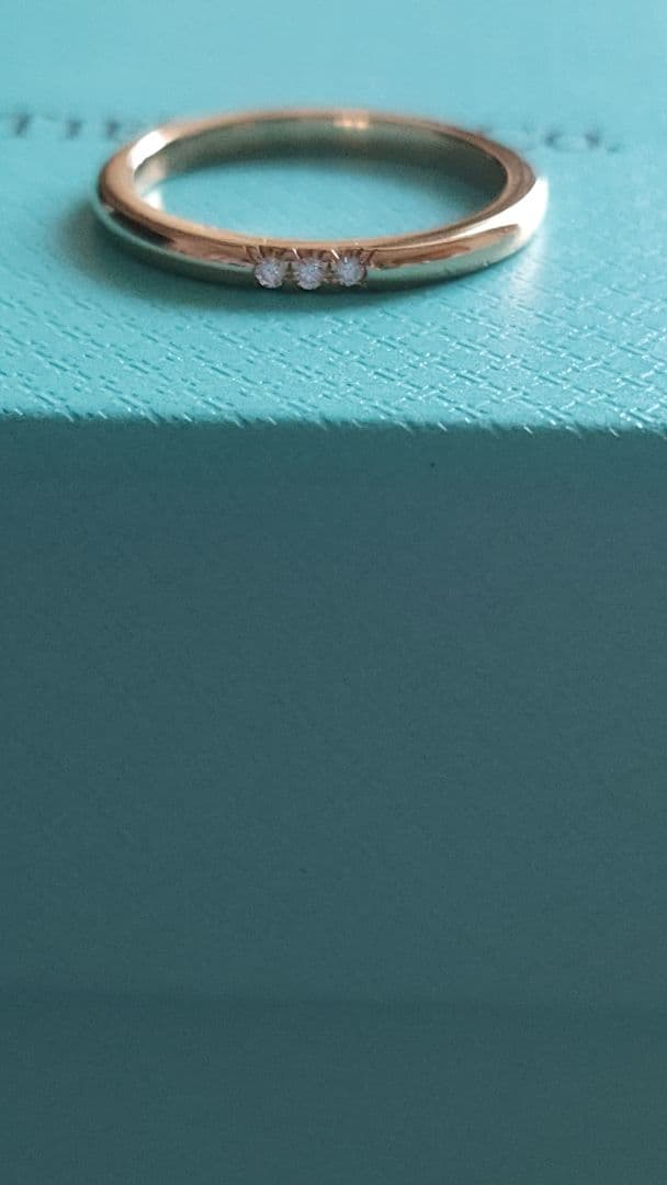 美品 ティファニー ウェディングバンド クラシックバンドリング TIFFANY