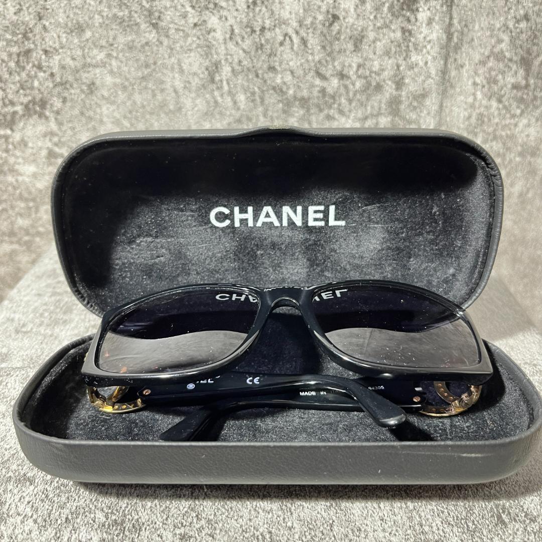 [ケース付き]　シャネル　ＣＨＡＮＥＬ　サングラス　ラインストーン　ココマーク