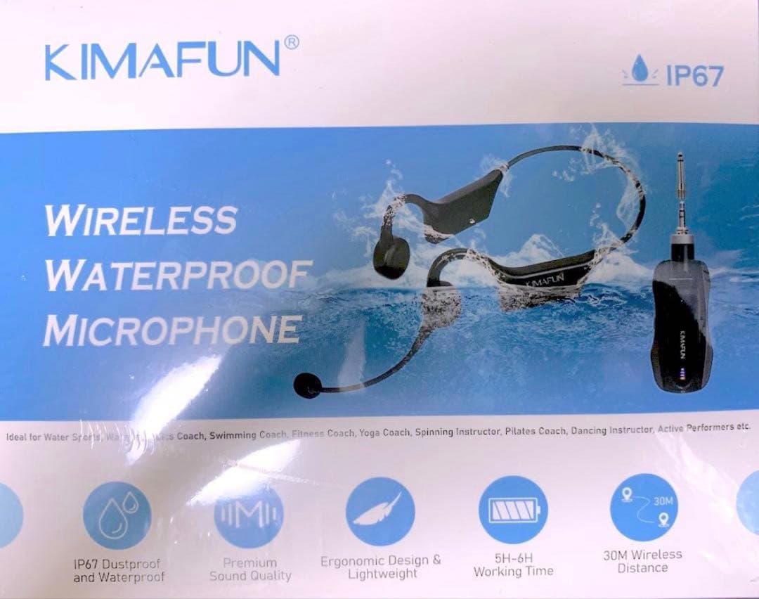 ✨️新品✨️KIMAFUN 完全防水ワイヤレスマイク 2人用 KM-GWP92
